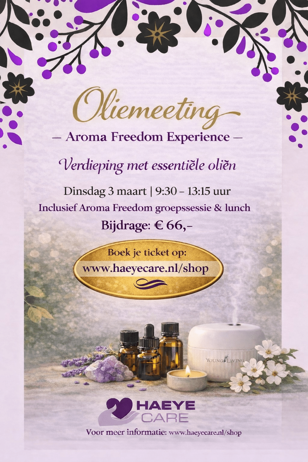 Aroma Freedom Experience alleen ochtend met lunch