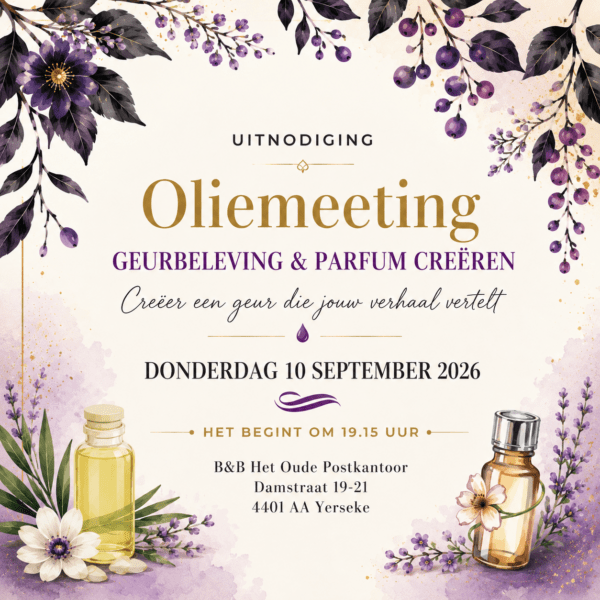 Oliemeeting Geurbeleving & Parfum creeren